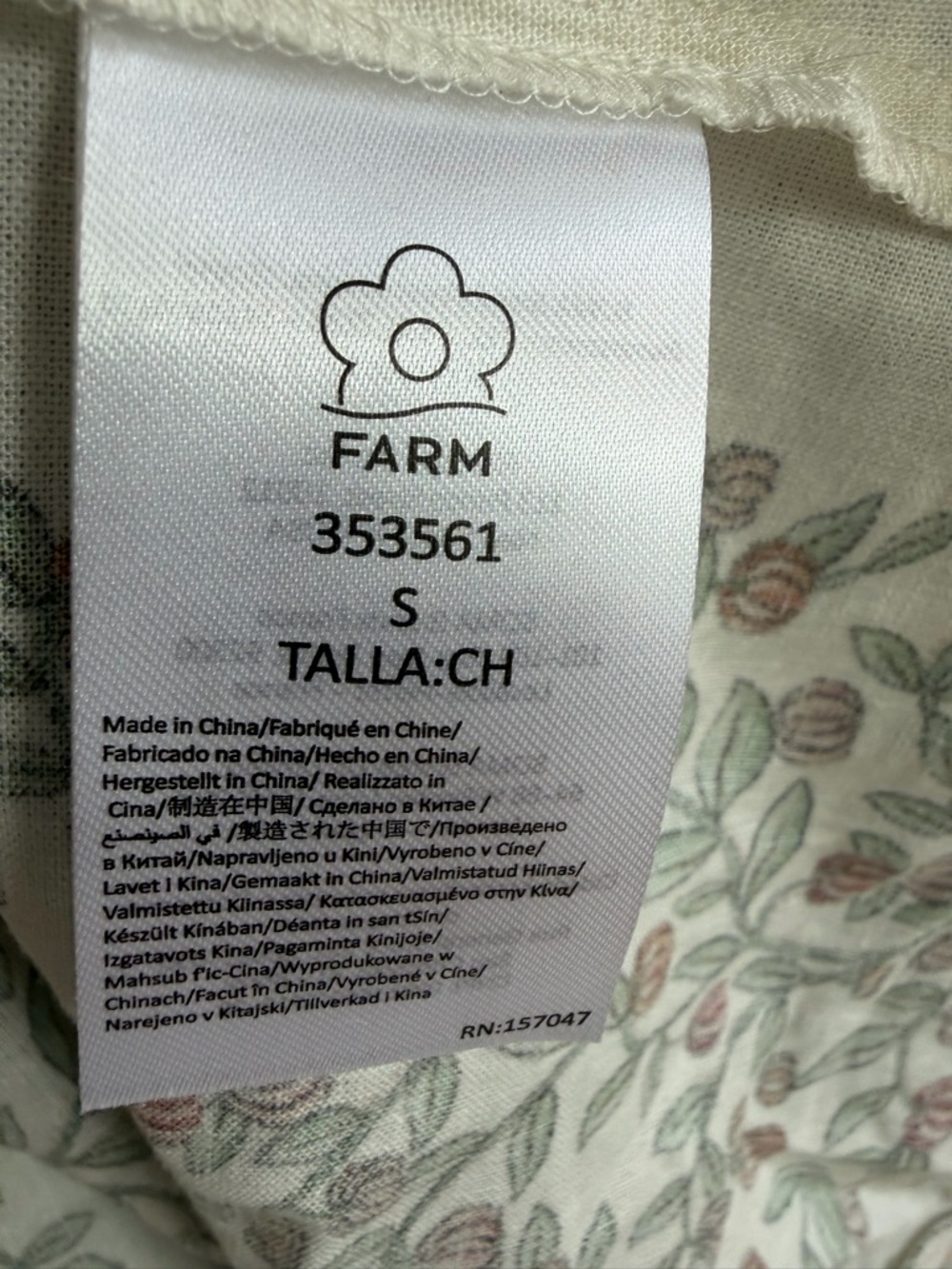 FARM Rio Fruity Beauty Linen Blend Maxi Dress | S - Picture 15 of 15